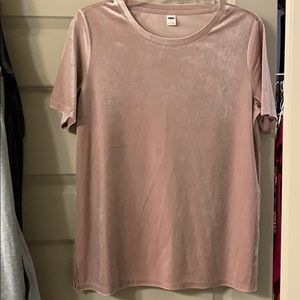 Velvet-like Mauve Top